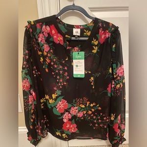 Cabi floral blouse
